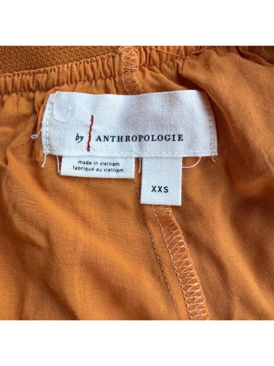 ANTHROPOLOGIE Cherie Ruffled Tulle Midi Skirt Womens XXS Orange Tiered Romantic - Picture 7 of 8